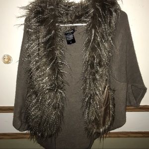 Bebe Faux Fur Sweater